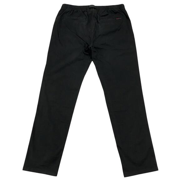 Gramicci NN Pants Mens Large L Black Belted Joggers Chino Relaxed Fit Hiking - Picture 2 of 4